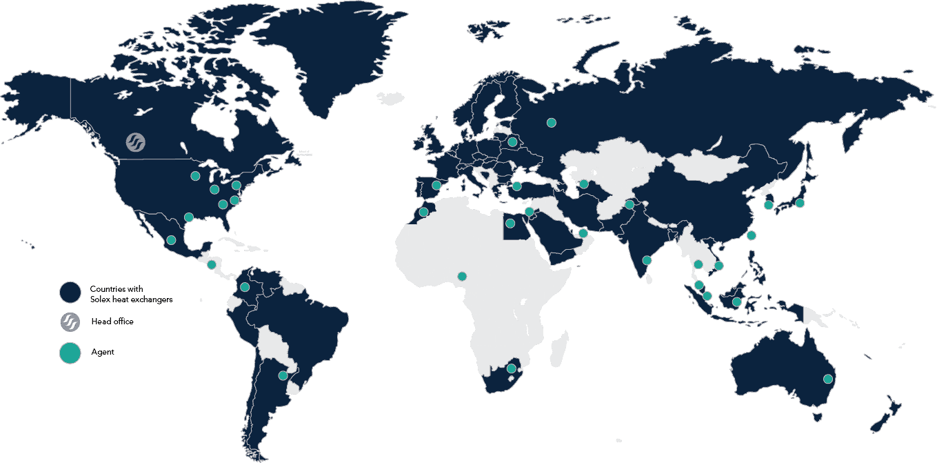 Solex Country Map Agents June 2022